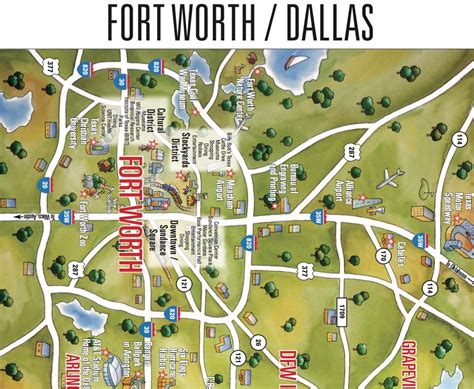 driving directions to fort worth texas|fort worth to dallas attractions.